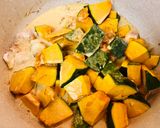 A picture of step 5 of Winter Pumpkin Chicken Curry.