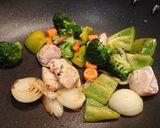A picture of step 3 of Sweet Chilli Chicken.