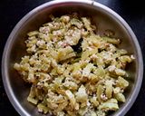 A picture of step 5 of Podalangai Poriyal (snake gourd curry).