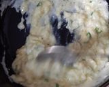 A picture of step 3 of Tortilla Wrap with egg and veggies.