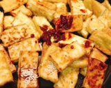 Hình bước làm 2 của món Đậu phụ xào sa tế - Ngày 5