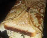 A picture of step 3 of Bread omlate.