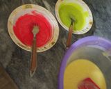 A picture of step 4 of Colourful tea cake (without oven).