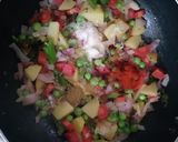 A picture of step 4 of Triclour vermicilli.
