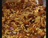 A picture of step 1 of Bhel (leftover potato).