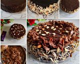 A picture of step 6 of Roasted Almond Oreo Cake.