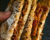 A picture of step 3 of Cinnamon French Toast Bacon Sarnie.