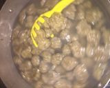 A picture of step 2 of Danwake(dumplings).