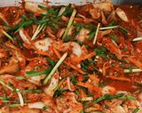 Hình bước làm 22 của món Kim chi cải thảo