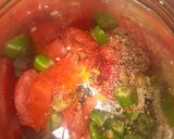 A picture of step 2 of Hara Chana Paneer.