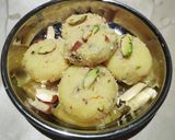 A picture of step 5 of Kesar Pistachio Milk Dessert 😋.