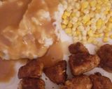 A picture of step 4 of Crunchy chicken with mashed potatoes.