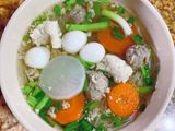Hủ tiếu mọc, bò viên