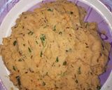 A picture of step 4 of Shami Kebabs by my Mom.