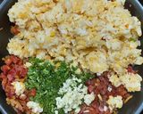 Une image de l'étape 3 de Poivrons farcis au riz et chorizo.