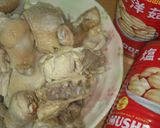 洋菇雞湯的食譜步驟1照片
