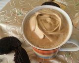 A picture of step 7 of Coffee rose art.