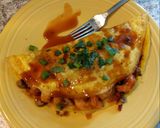 A picture of step 9 of Asian Shrimp Omelet.