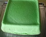 Foto langkah ke 9 dari resep Ogura pandan cake.