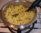 Foto del paso 8 de la receta: Pasta de lacitos con gambas y crema de azafrán