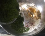 A picture of step 4 of Healthy n tasty palak puri.