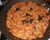 A picture of step 2 of Enchilada pie.