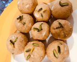 A picture of step 12 of Besan ke laddu.