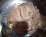 Foto langkah ke 3 dari resep Triple Dark Brownies Sourdough Bread.