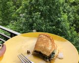 Foto del paso 5 de la receta: Panqueques con relleno de acelga carne y crema