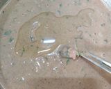A picture of step 3 of Singhara Ata Pancakes..