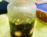 Hình bước làm 5 của món Trứng ngâm tương trộn mì