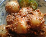 Foto langkah ke 5 dari resep Cilok isi daging saus Kacang.