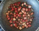 Foto del passaggio 3 della ricetta Mezzi rigatoni con melone, verdure e pancetta croccante 🌷