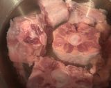 A picture of step 1 of Beef Oxtail and Chicken Pho.
