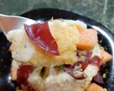 Foto del passaggio 16 della ricetta Risotto al Melone Fonduta di Brie Bresaola Pistacchi e Menta Fresca