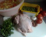 A picture of step 1 of African Chicken Stew #festivedishcontest.