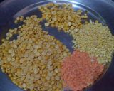 A picture of step 1 of Dal Panchmel.