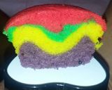 A picture of step 4 of Rainbow cupcakes.