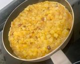 A picture of step 4 of Spanish omelette using Air Fryer.