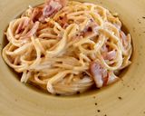 Φωτογραφία βήματος 5 της συνταγής Carbonara με κρέμα γάλακτος. 🍝