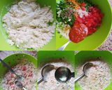 A picture of step 2 of Mixe vegetable and Semolina Rosti.