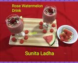 रोज़ वाटरमेलन ड्रिंक (rose watermelon drink recipe in Hindi) रेसिपी चरण 11 फोटो