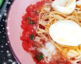 Une image de l'étape 5 de Spaghettis 🍝 œufs mollets Tomates pelées 🍅.
