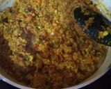 A picture of step 7 of Chapati and veggie egg sauce.