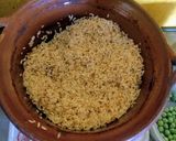 A picture of step 1 of Mexican Red Rice 😋.