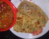 Coriander triangle Paratha recipe step 3 photo