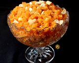 A picture of step 4 of Traditional Moong Daal Halwa.