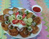 A picture of step 3 of Chicken shami kababs / shallow fry.