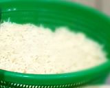 A picture of step 2 of Sausage rice.