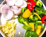 A picture of step 2 of Chilli Paneer.